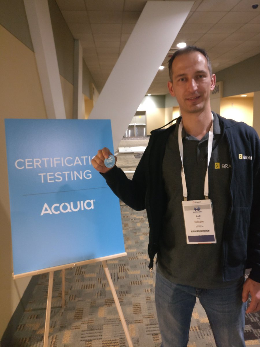Happy for becoming Acquia Certified 