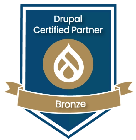 Drupal Certified Partner - Bronze level badge