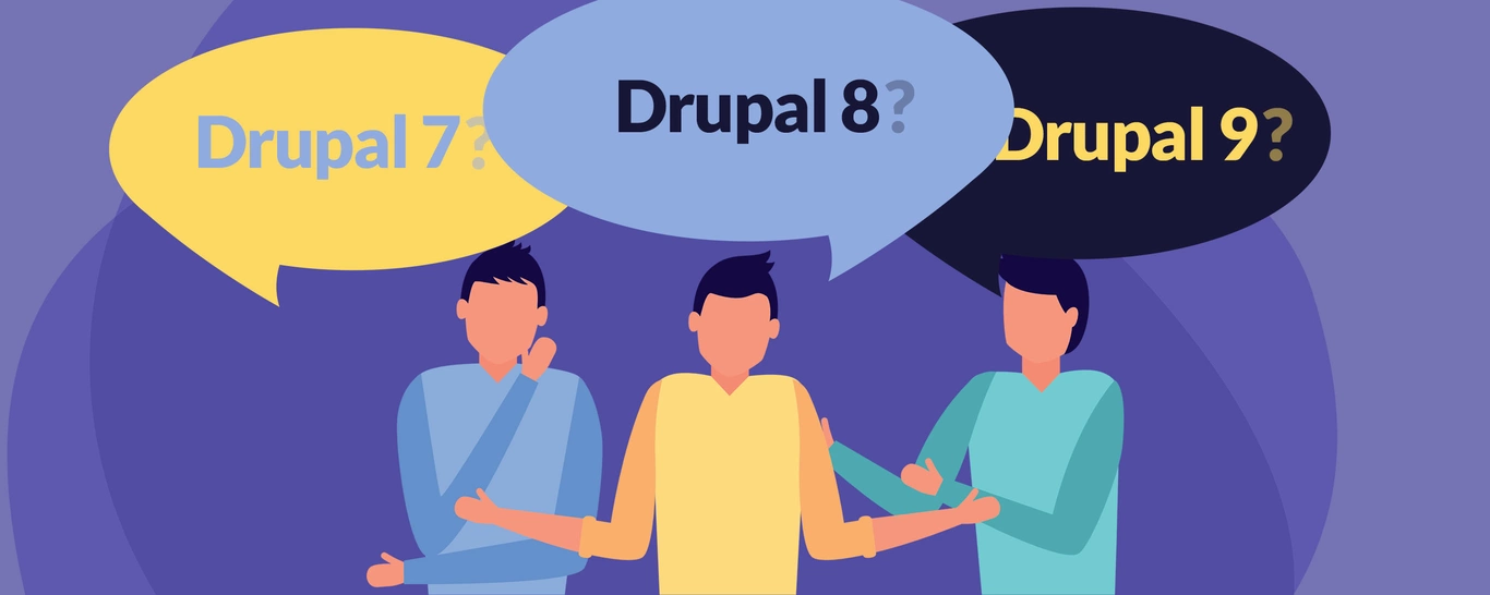 Drupal version from 7, 8 and 9