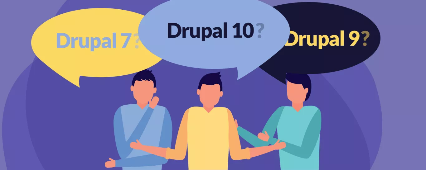 Drupal version from 7, 8 and 9