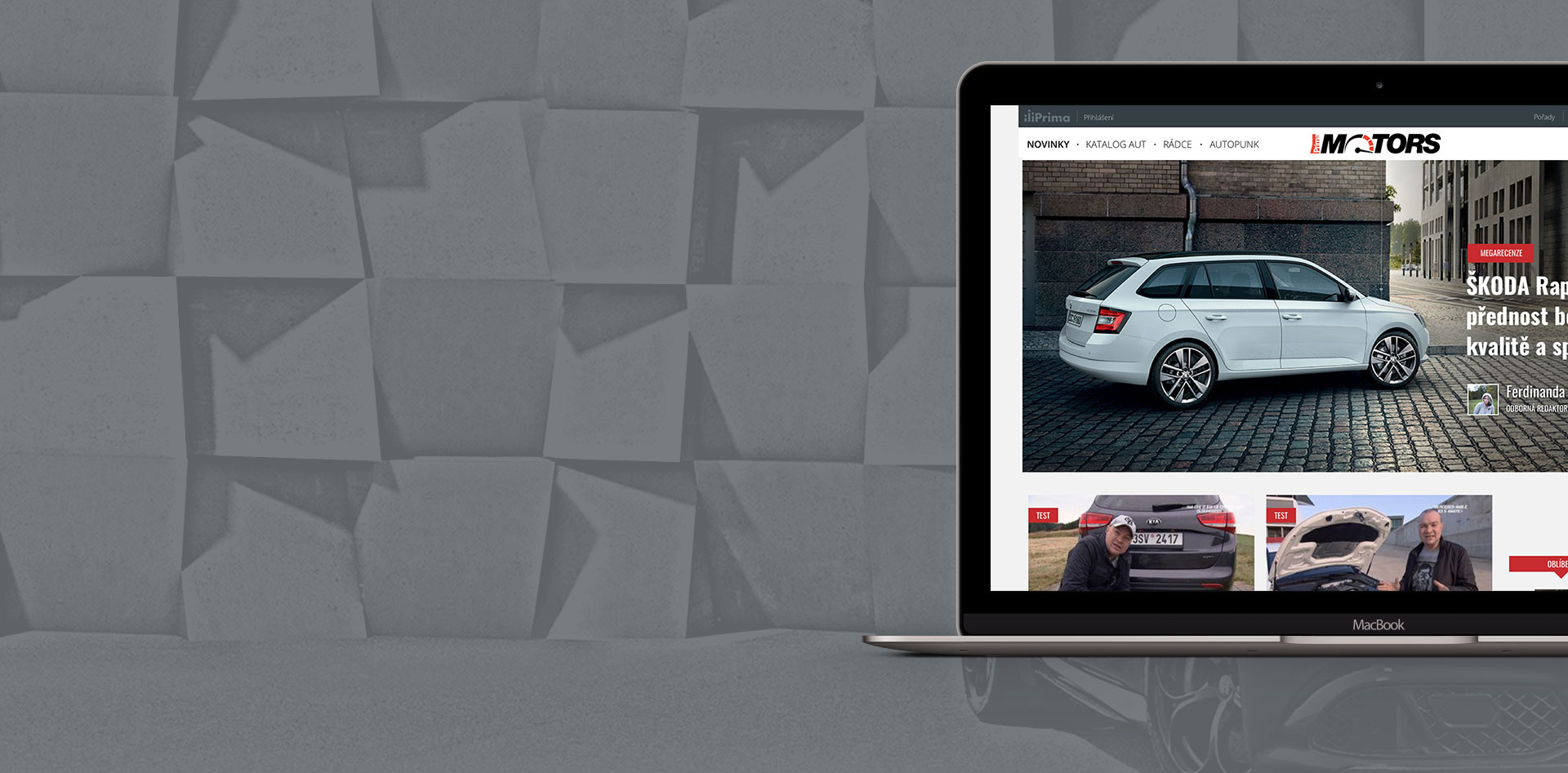 Car news portal integrated into a huge portal platform