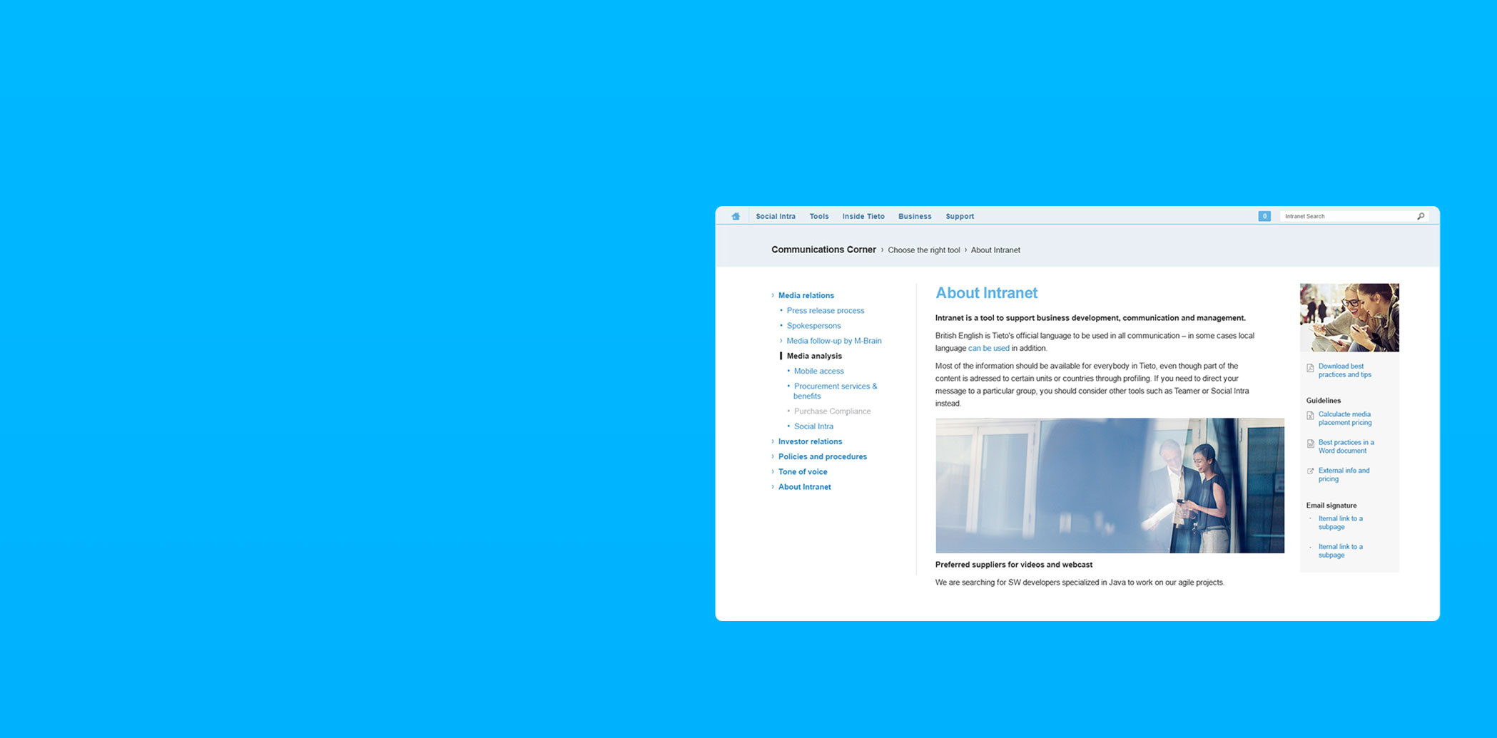 Drupal built: Intranet and content distribution system