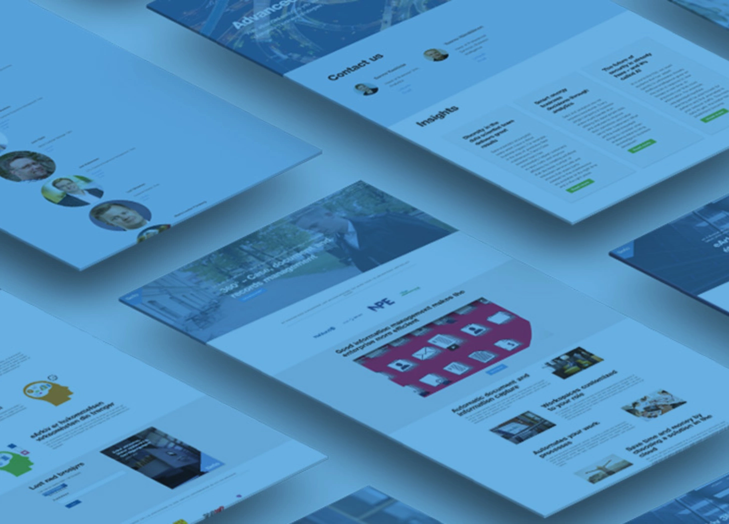 One-page site builder platform